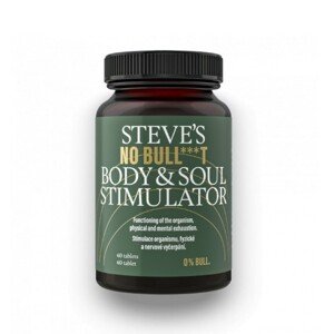 Steve´s Stevovy pilulky na stimulaci těla a mysli No Bull***t (Body & Soul Stimulator) 60 ks