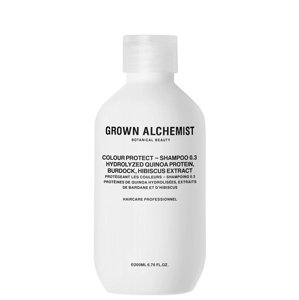 Grown Alchemist Šampon pro barvené vlasy Hydrolyzed Quinoa Protein, Burdock, Hibiscus Extract (Colour Protect Shampoo) 200 ml