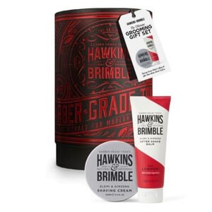 Hawkins & Brimble Dárková sada krém na holení + balzám po holení