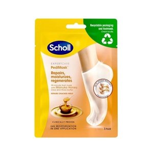 Scholl Hydratační maska na nohy s manukovým medem Expert Care PediMask™ (Foot Mask With Manuka Honey) 1 pár