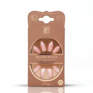 SOSU Cosmetics Umělé nehty Daisy (Salon Nails) 24 ks