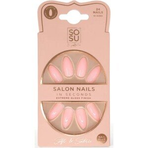 SOSU Cosmetics Umělé nehty Soft & Subtle (Salon Nails) 24 ks