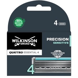 Wilkinson Sword Náhradní hlavice Quattro Essential Precision Sensitive 4 ks