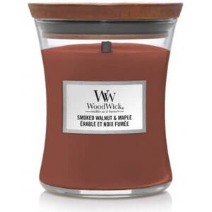 WoodWick Vonná svíčka váza střední Smoked Walnut & Maple 275 g