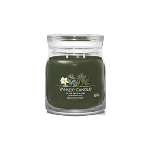 Yankee Candle Aromatická svíčka Signature sklo střední Silver Sage & Pine 368 g