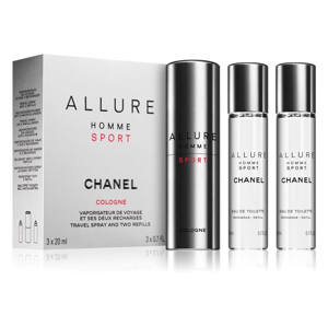 Chanel Allure Homme Sport Cologne - EDC 20 ml (plnitelný flakon) + náplň 2 x 20 ml
