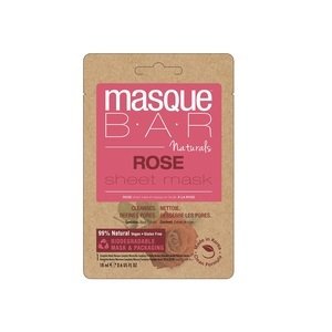 Masquebar 100% Přírodní Pleťová Maska Naturals Rose Sheet Mask 18ml