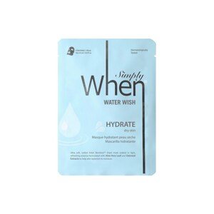 When Simply Pleťová Maska Water Wish Hydrate Ultra-Soft Cotton Linter Bemliese Sheet Mask 23g