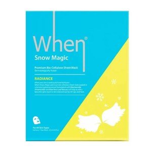 When Simply Pleťová Maska Snow Magic Radiance Premium Bio-Cellulose Sheet Mask 23g