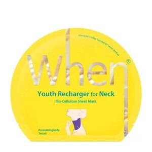 When Simply Maska Na Krk Youth Recharger For Neck Premium Bio-Cellulose Sheet Mask 18g