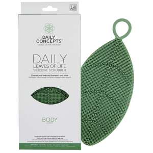Daily Concepts Silikonový Peeling Na Tělo Leaves Of Life Silicone Scrubber Body